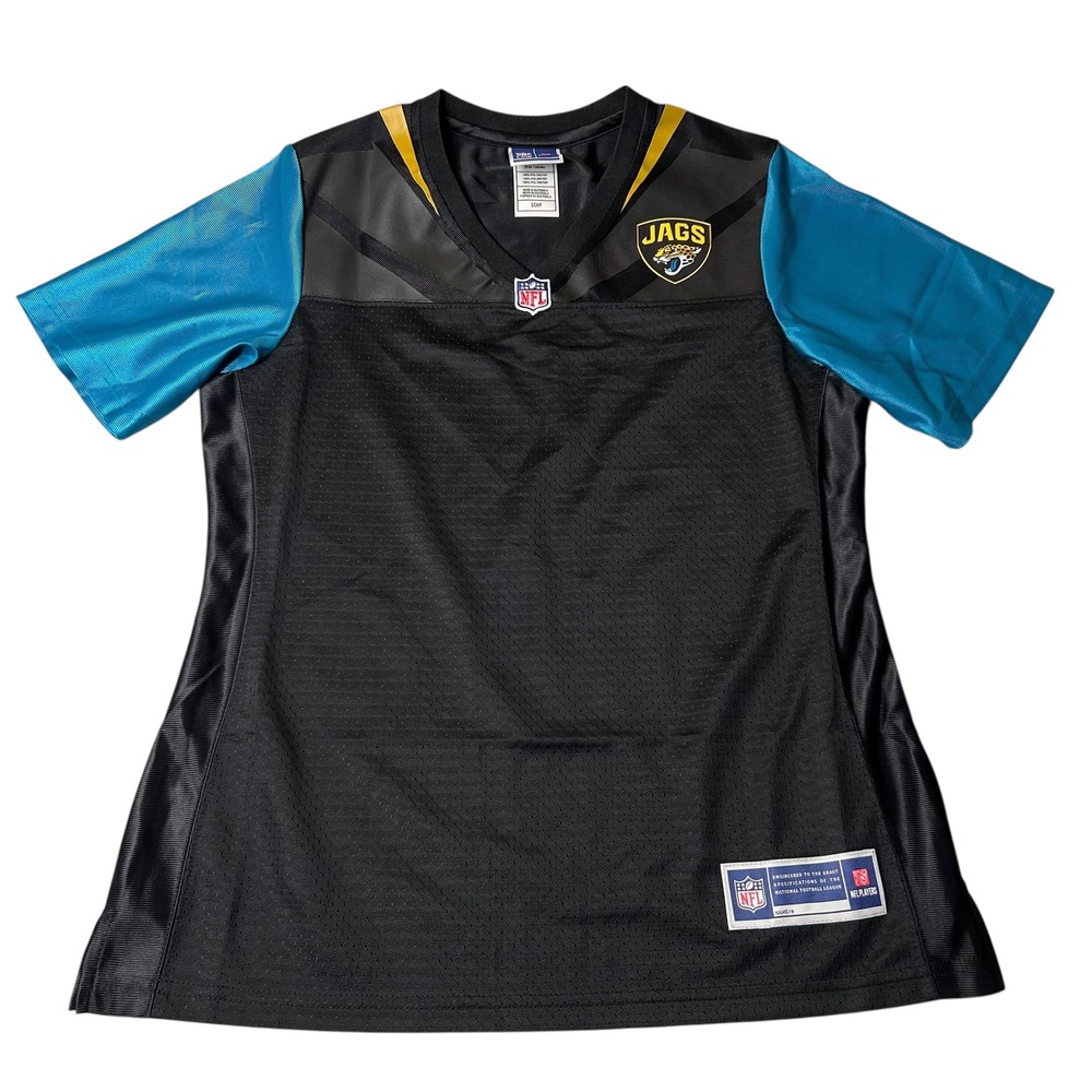 NEW Jacksonville Jaguars Jersey‎ Womens S Black Teal Blank NFL Pro Line Football - Picture 2 of 11
